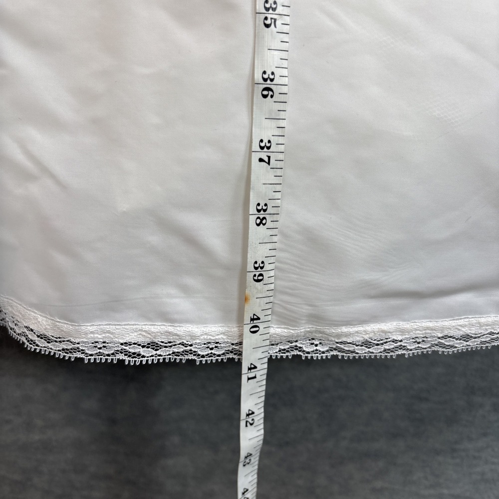 Vintage Crinoline Full Maxi Slip S/XS Petticoat White Bridal Layered Zipper - Picture 9 of 16